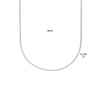 vDam Ketting Anker Gediamanteerd 1,1 Mm Zilver Gerhodineerd 1333561  38cm