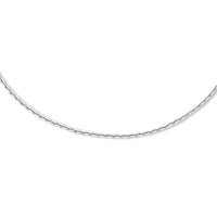vDam Ketting Anker Gediamanteerd 1,1 Mm Zilver Gerhodineerd 1333562