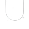 vDam Ketting Anker Gediamanteerd 1,1 Mm Zilver Gerhodineerd 1333564  50cm
