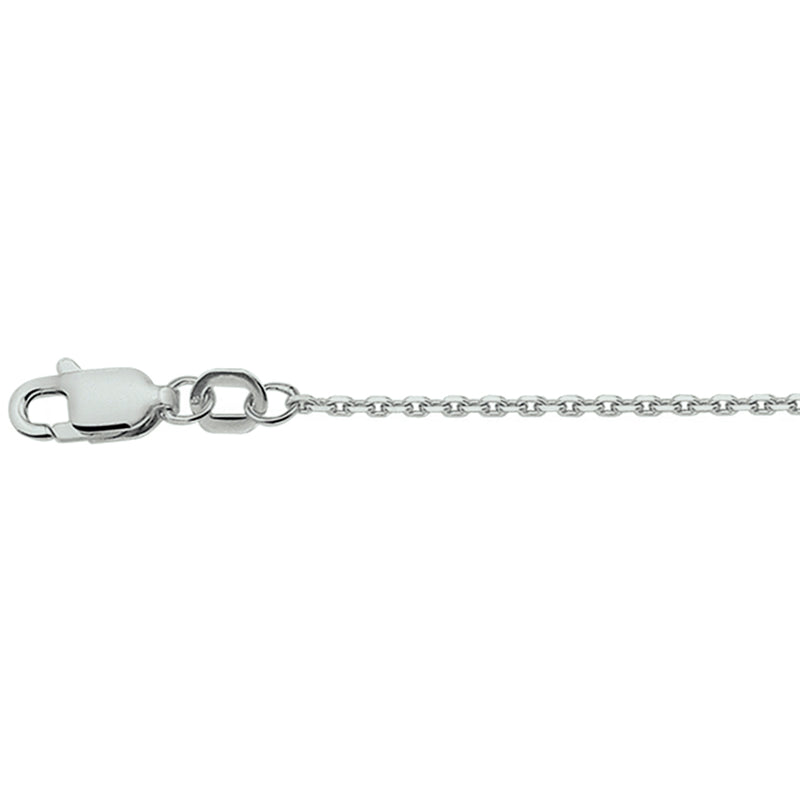 vDam Ketting Anker Gediamanteerd 1,3 Mm Zilver Gerhodineerd 1326288