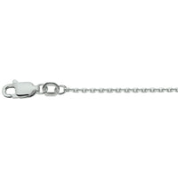 vDam Ketting Anker Gediamanteerd 1,3 Mm Zilver Gerhodineerd 1326289
