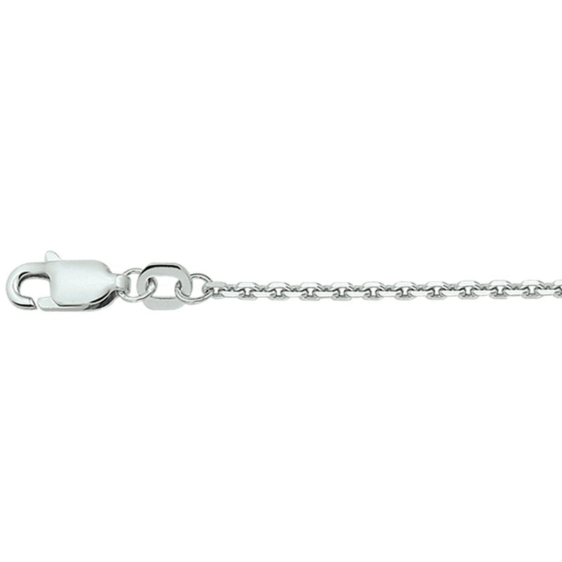 vDam Ketting Anker Gediamanteerd 1,6 Mm Zilver Gerhodineerd 1330063