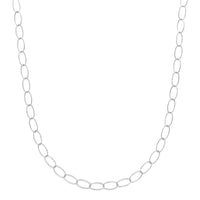 vDam Ketting Anker Gediamanteerd 6,4 Mm 45 Cm Zilver Gerhodineerd 1341781