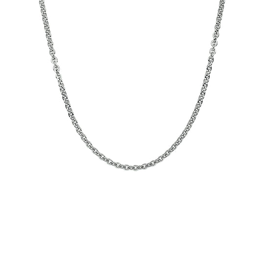 vDam Ketting Anker Plat 1,4 Mm 41 + 4 Cm Zilver Gerhodineerd 1329061