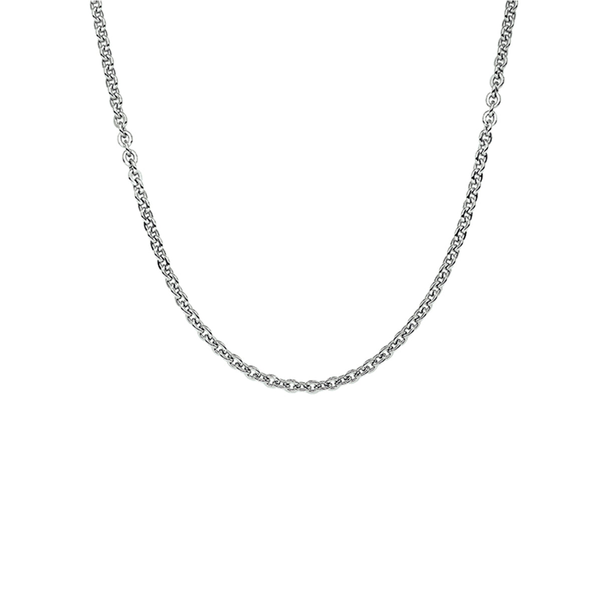 vDam Ketting Anker Plat 1,4 Mm Zilver Gerhodineerd 1330060