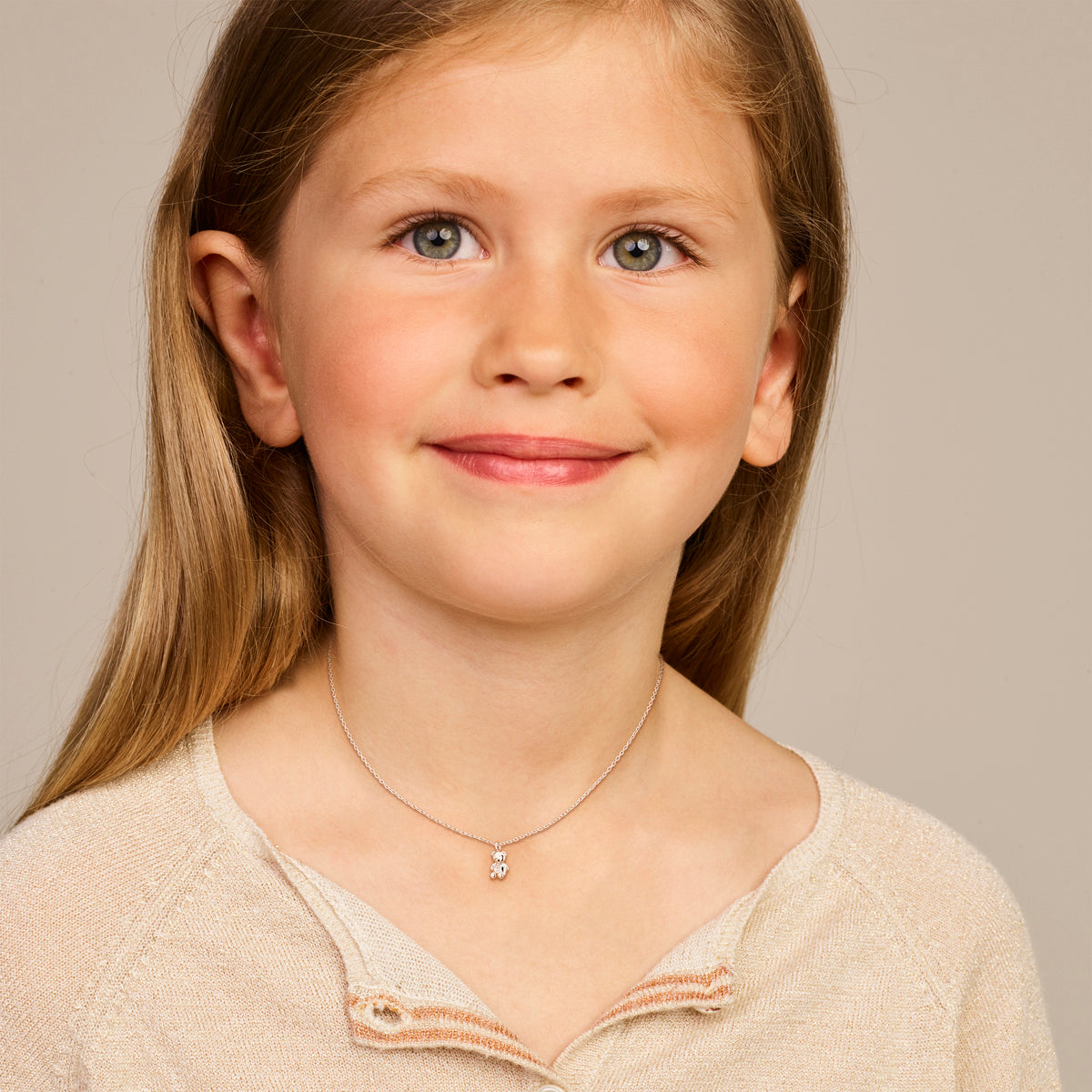 vDam Ketting Beer Zirkonia 36cm + 4 Cm Zilver Gerhodineerd 1336cm789  36cm