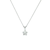 vDam Ketting Bloem 1,1 Mm 36 + 4 Cm Zilver Gerhodineerd 1330147