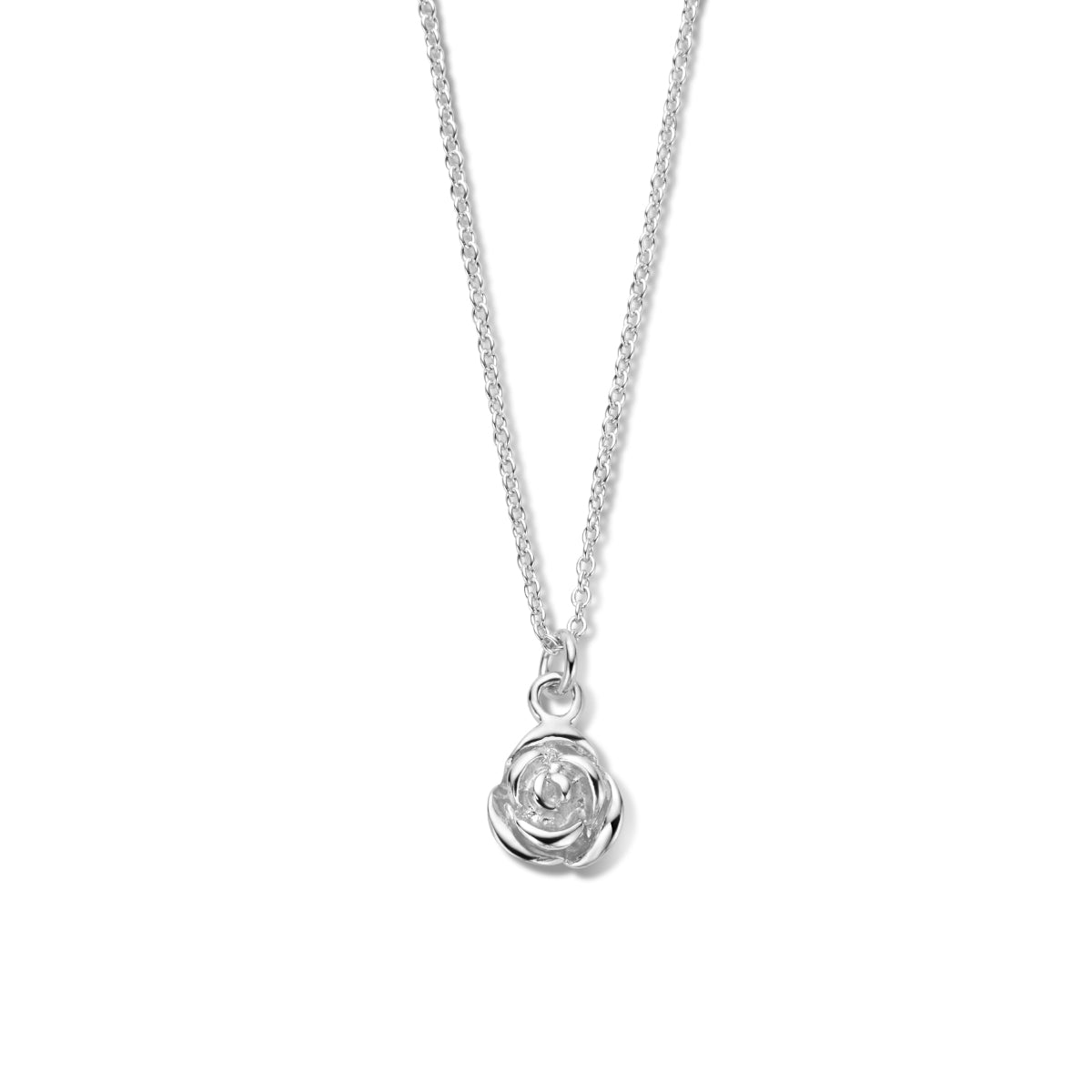 vDam Ketting Bloem 41 + 4 Cm Zilver Gerhodineerd 1336496
