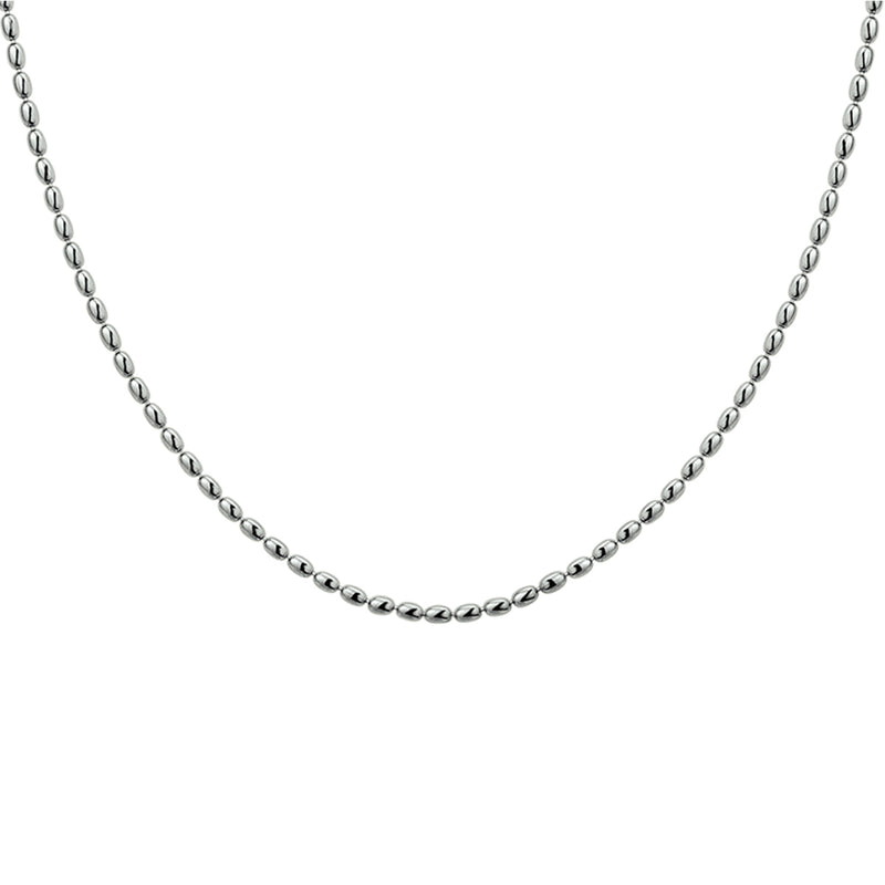 vDam Ketting Bolletjes 1,5 Mm 40 + 4 Cm Zilver Gerhodineerd 1327016