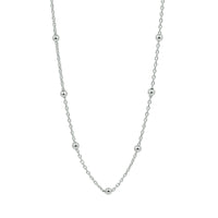 vDam Ketting Bolletjes 2,5 Mm 80 Cm Zilver Gerhodineerd 1332810