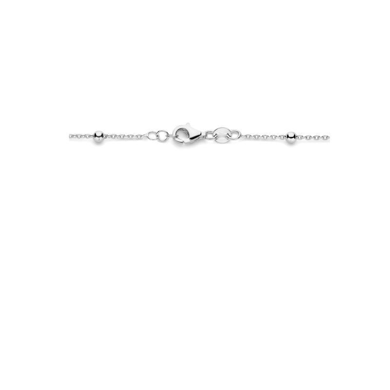 vDam Ketting Bolletjes En Meerdere Kleuren Zirkonia 82cm Cm Zilver Gerhodineerd 1335587  82cm