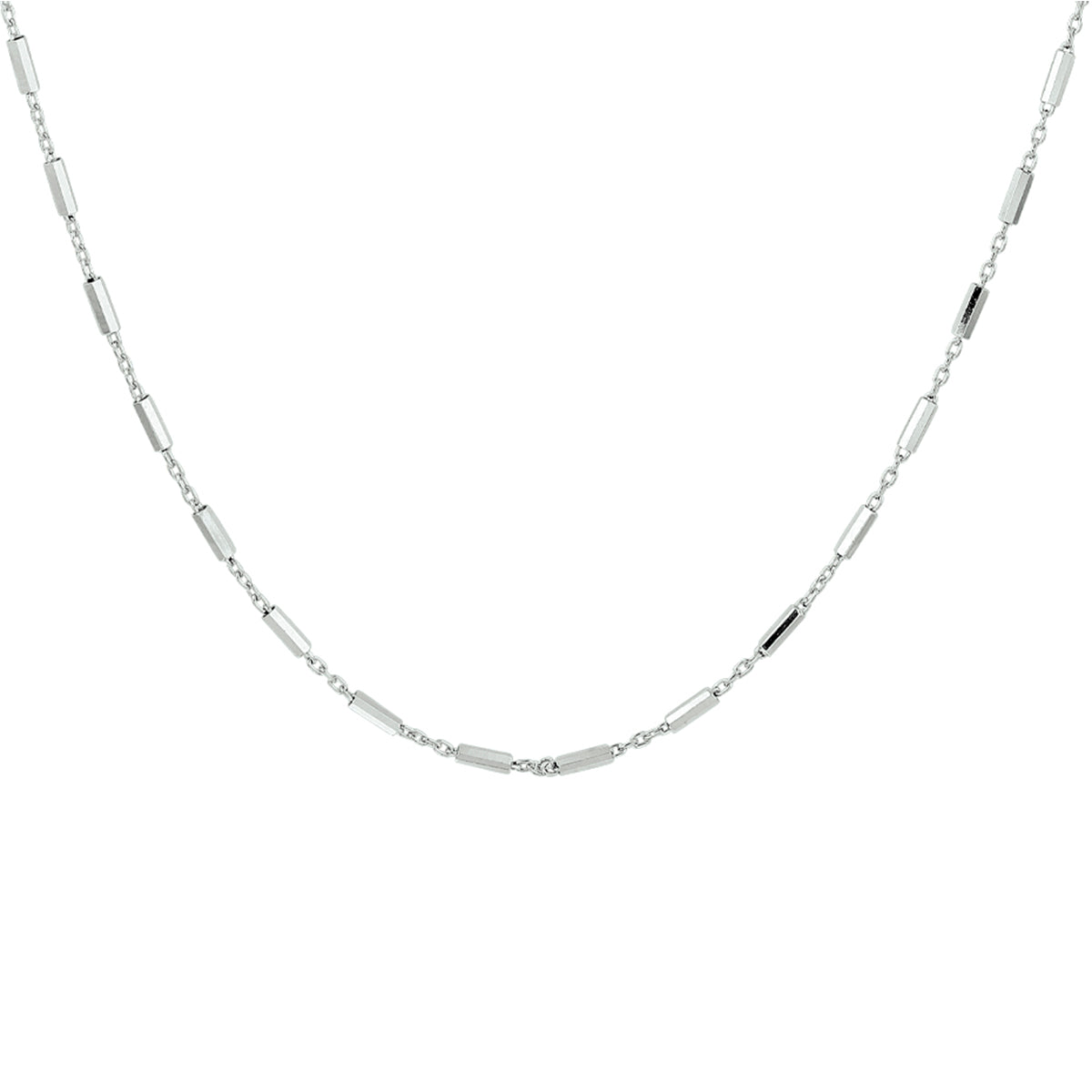 vDam Ketting Buisjes 1,4 Mm Zilver Gerhodineerd 1332736