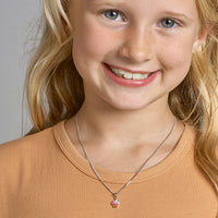 vDam Ketting Cupcake 36cm + 4 Cm Zilver Gerhodineerd 1330139  36cm