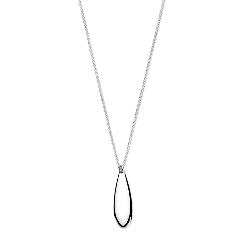 vDam Ketting Druppel 41 + 4 Cm Zilver Gerhodineerd 1341821