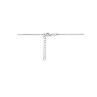 vDam Ketting Druppel 41cm + 4 Cm Zilver Gerhodineerd 1341cm821  41cm