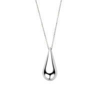 vDam Ketting Druppel 42 + 5 Cm Zilver Gerhodineerd 1341741