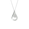 vDam Ketting Druppel Poli/mat 40 + 4 Cm Zilver Gerhodineerd 1333315