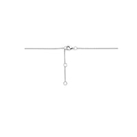 vDam Ketting Druppel Zirkonia 41cm - 43 - 45 Cm Zilver Gerhodineerd 1341cm683  41cm