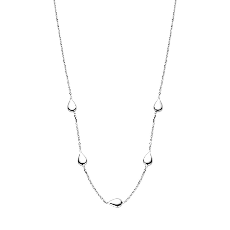 vDam Ketting Druppels 40 + 4 Cm Zilver Gerhodineerd 1341654