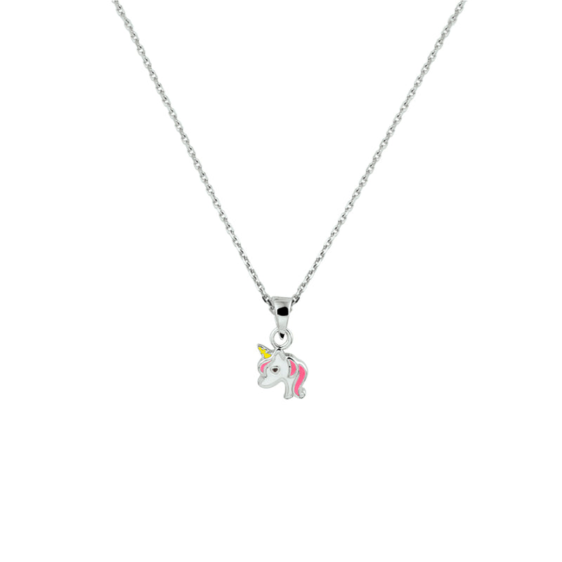 vDam Ketting Eenhoorn 36 + 4 Cm Zilver Gerhodineerd 1330033