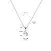 vDam Ketting Eenhoorn 36cm + 4 Cm Zilver Gerhodineerd 1330033  36cm