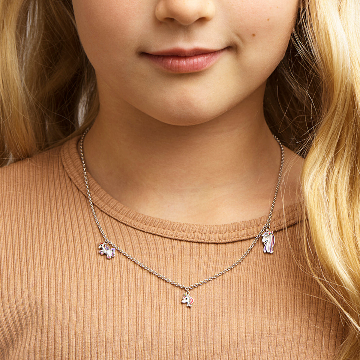 vDam Ketting Eenhoorn 36cm + 4 Cm Zilver Gerhodineerd 1330340  36cm