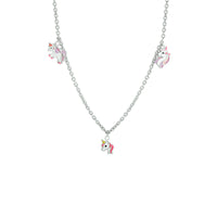 vDam Ketting Eenhoorn 36 + 4 Cm Zilver Gerhodineerd 1330340