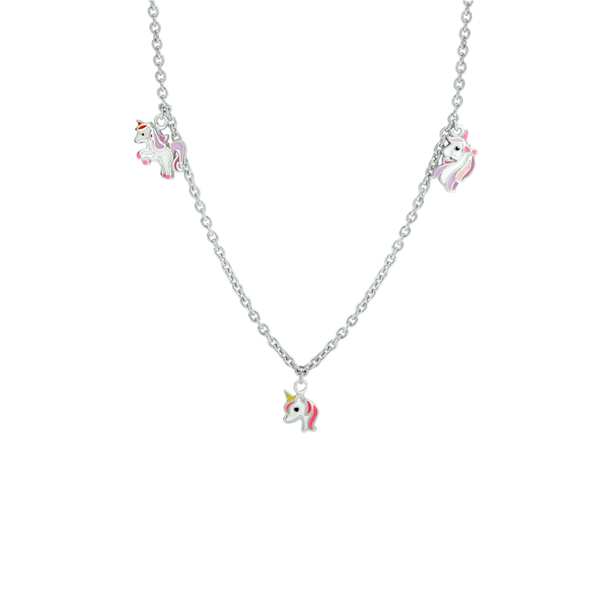 vDam Ketting Eenhoorn 36 + 4 Cm Zilver Gerhodineerd 1330340