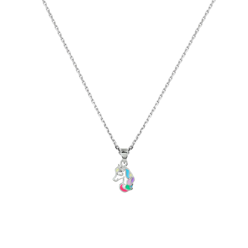 vDam Ketting Eenhoorn 36 + 4 Cm Zilver Gerhodineerd 1337259