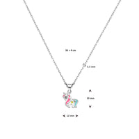 vDam Ketting Eenhoorn 36cm + 4 Cm Zilver Gerhodineerd 1337260  36cm