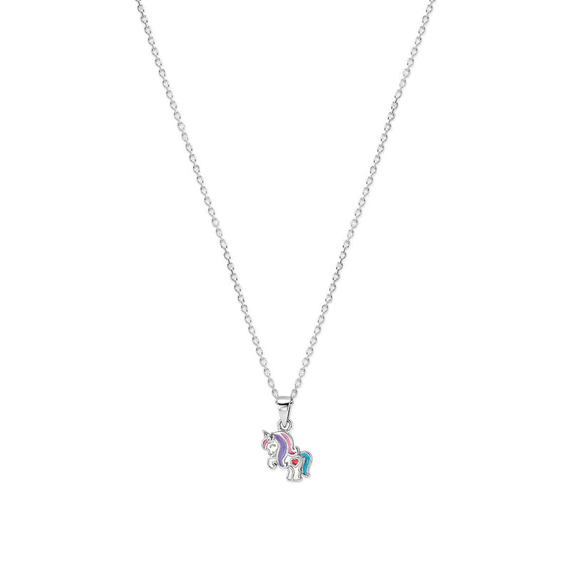 vDam Ketting Eenhoorn 36 + 4 Cm Zilver Gerhodineerd 1340358