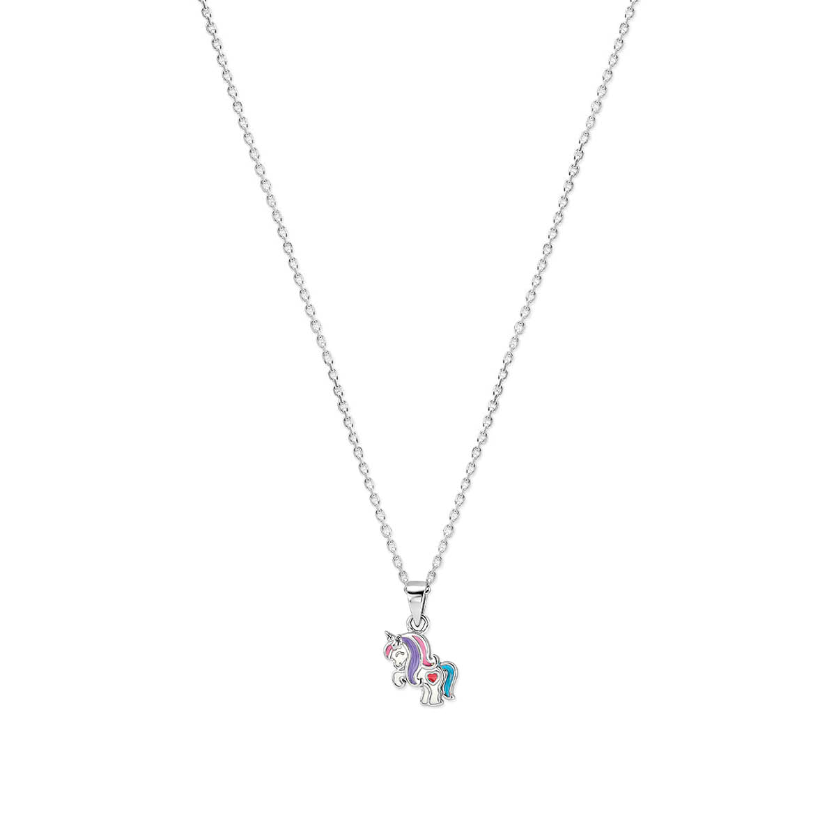 vDam Ketting Eenhoorn 36 + 4 Cm Zilver Gerhodineerd 1340357