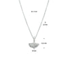 vDam Ketting Ginkgo Blad 41cm + 5 Cm Zilver Gerhodineerd 1329774  41cm