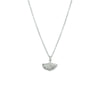 vDam Ketting Ginkgo Blad 41 + 5 Cm Zilver Gerhodineerd 1329774