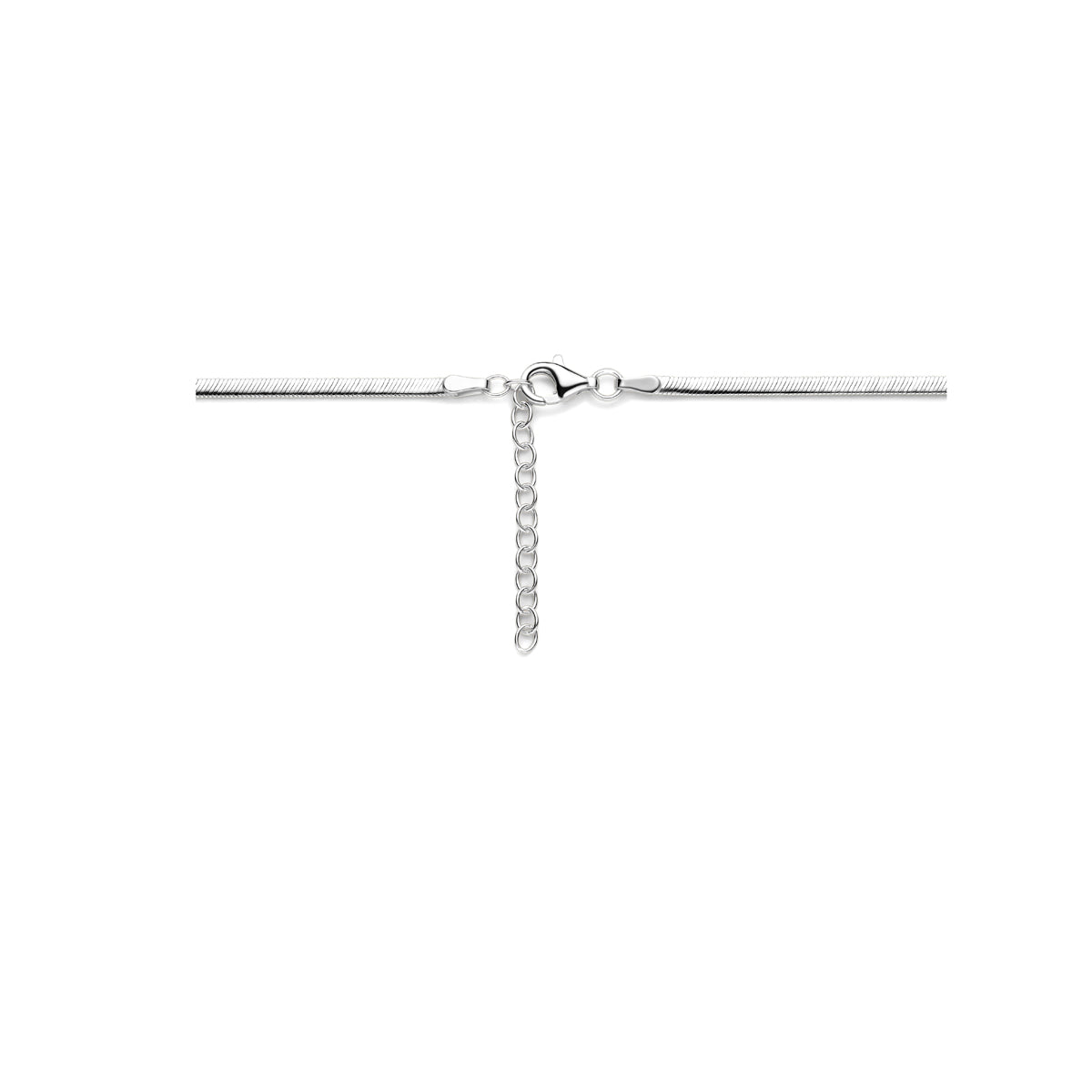 vDam Ketting Gourmette 2,2 Mm 40cm + 4 Cm Zilver Gerhodineerd 1341609  40cm
