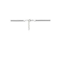 vDam Ketting Gourmette 4,6 Mm 40cm + 4 Cm Zilver Gerhodineerd 1341611  40cm