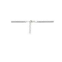 vDam Ketting Gourmette 4 Mm 40cm + 4 Cm Zilver Gerhodineerd 1341606  40cm