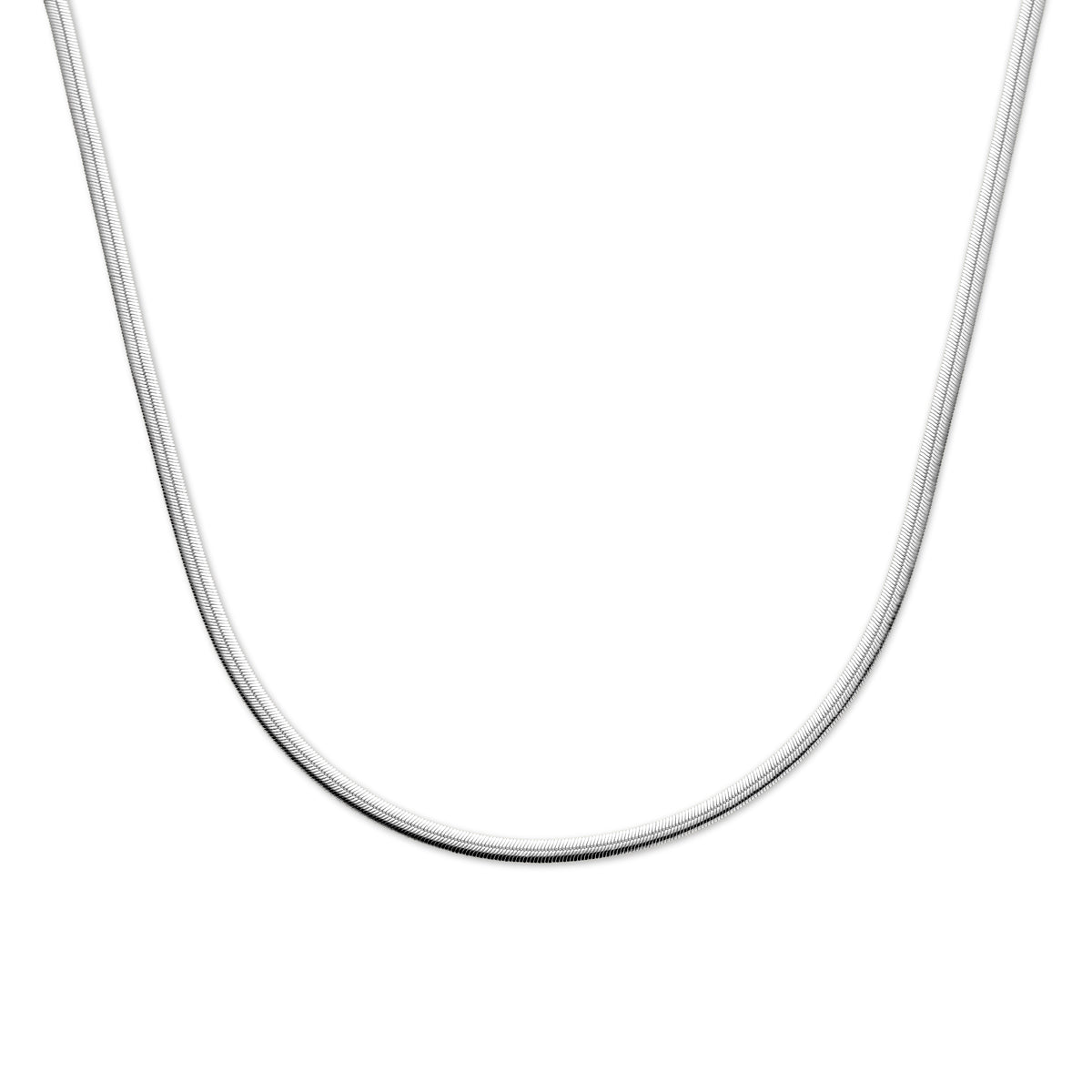 vDam Ketting Gourmette 4 Mm 40 + 4 Cm Zilver Gerhodineerd 1341610
