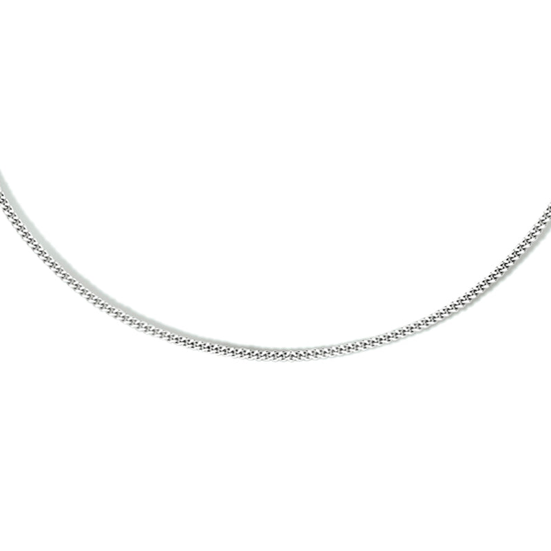 vDam Ketting Gourmette 4-zijdes Geslepen 1,1 Mm Zilver Gerhodineerd 1333553