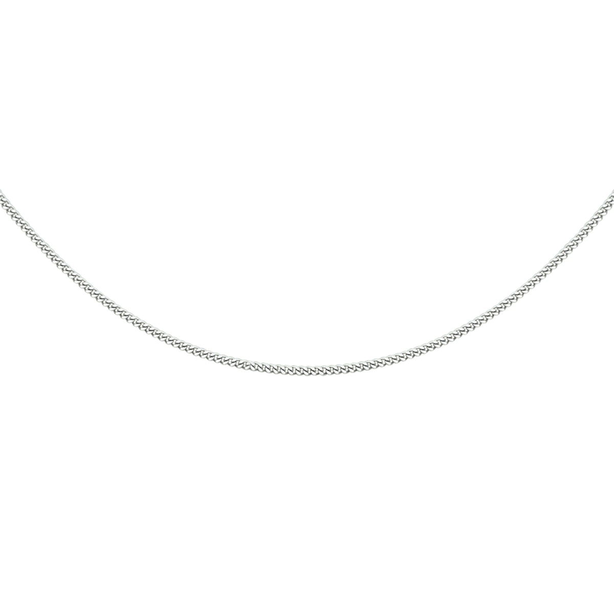 vDam Ketting Gourmette 4-zijdes Geslepen 1,2 Mm 41cm + 4 Cm Zilver Gerhodineerd 1329065  41cm