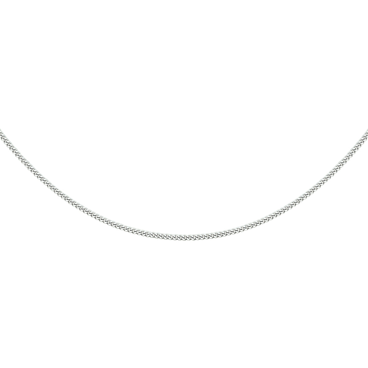 vDam Ketting Gourmette 4-zijdes Geslepen 1,2 Mm Zilver Gerhodineerd 1326293  45cm