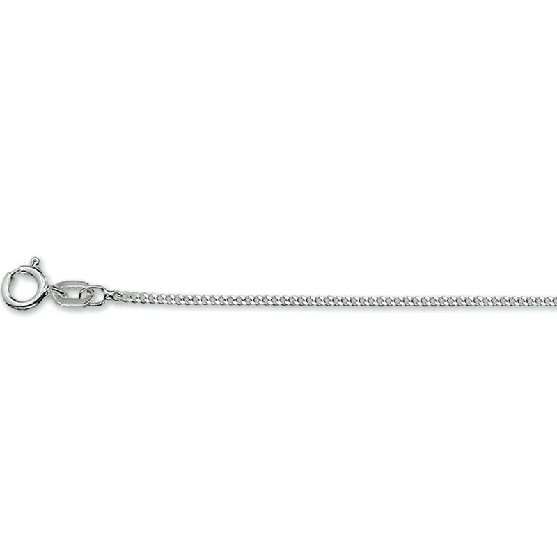 vDam Ketting Gourmette 4-zijdes Geslepen 1,2 Mm Zilver Gerhodineerd 1330056