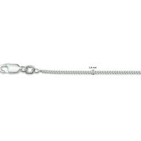 vDam Ketting Gourmette 4-zijdes Geslepen 1,4 Mm Zilver Gerhodineerd 1330481  60cm