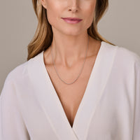 vDam Ketting Gourmette 4-zijdes Geslepen 1,4 Mm Zilver Gerhodineerd 1340346  55cm