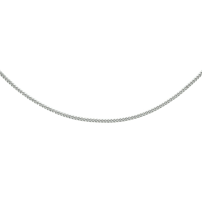 vDam Ketting Gourmette 4-zijdes Geslepen 1,6 Mm 41 + 4 Cm Zilver Gerhodineerd 1338200