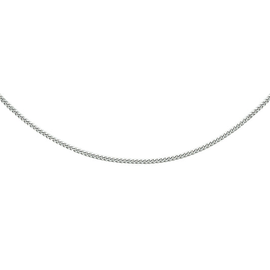 vDam Ketting Gourmette 4-zijdes Geslepen 1,6 Mm 41 + 4 Cm Zilver Gerhodineerd 1338200