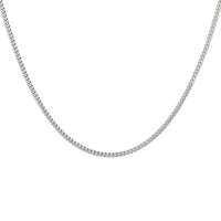 vDam Ketting Gourmette 4-zijdes Geslepen 1,8 Mm Zilver Gerhodineerd 1330046  80cm