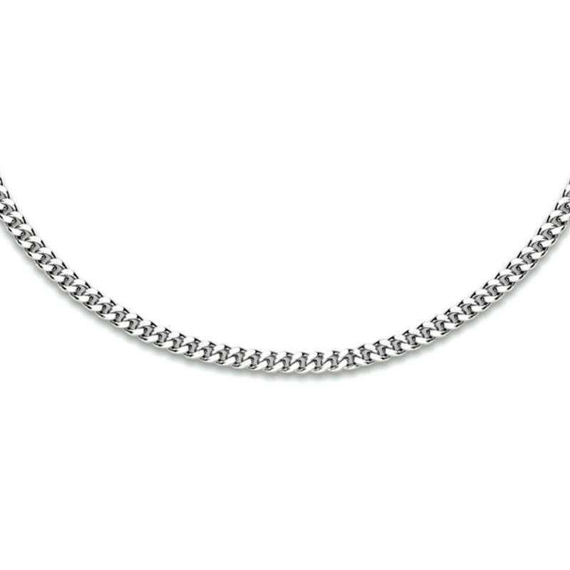 vDam Ketting Gourmette 4-zijdes Geslepen 2,4 Mm Zilver Gerhodineerd 1333558