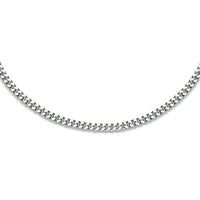 vDam Ketting Gourmette 4-zijdes Geslepen 2,4 Mm Zilver Gerhodineerd 1333559
