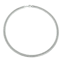 vDam Ketting Gourmette 4-zijdes Geslepen 6,0 Mm 45cm Cm Zilver Gerhodineerd 1329314  45cm